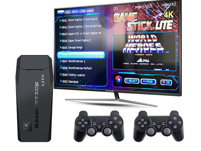 Wireless Hdmi Arcade Game Machine With 2 Gamepads - 32Gb Memory-1922443458031783938