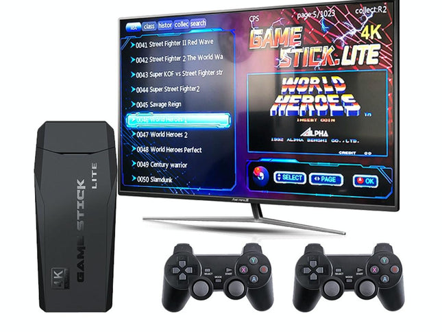 Wireless Hdmi Arcade Game Machine With 2 Gamepads - 64Gb Memory-1915198095013056514