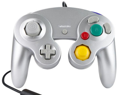 2-Pack Wired Vibrating Game Controller For Nintendo Ngc / Wii - Silver-1915197028946808837