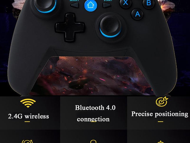 Wireless Game Controller For Android / Ios / Pc / Ps3 With Bluetooth 4.0 & Bracket - Blue-1915197653088604162