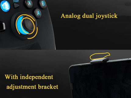 Wireless Game Controller For Android / Ios / Pc / Ps3 With Bluetooth 4.0 & Bracket - Blue-1915197653088604165