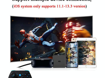 Wireless Game Controller For Android / Ios / Pc / Ps3 With Bluetooth & 2.4Ghz Includes Handle Bracket And Receiver - Blue-1915197459227873284