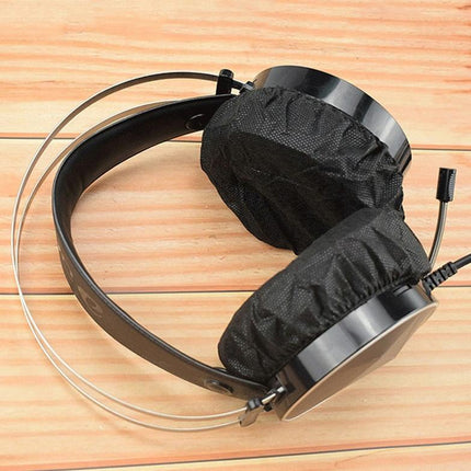 50 Pairs Disposable Earphone Covers - Non-Woven Black-1915196880518778880