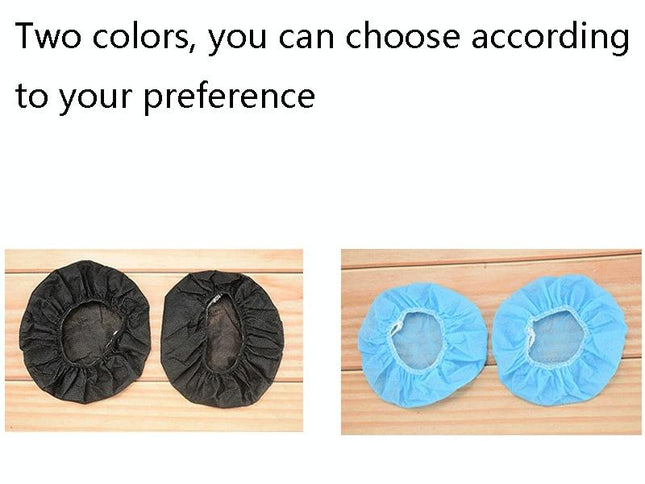 50 Pairs Disposable Earphone Covers - Non-Woven Black-1915196880518778881