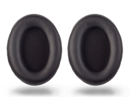 2 Pieces Headset Sponge Covers For Sony Wh-1000Xm2 / Xm3 / Xm4 - Black Protein With Card Buckle-1915198255315161088