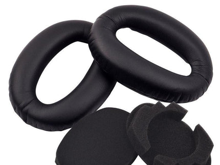 2-Pack Sony Wh-1000Xm2 / Xm3 / Xm4 Headset Covers - Black Lambskin-1915198367282106372