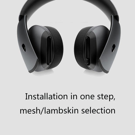 Black Mesh Headset Covers For Alienware - Set Of 2-1915198323598430212