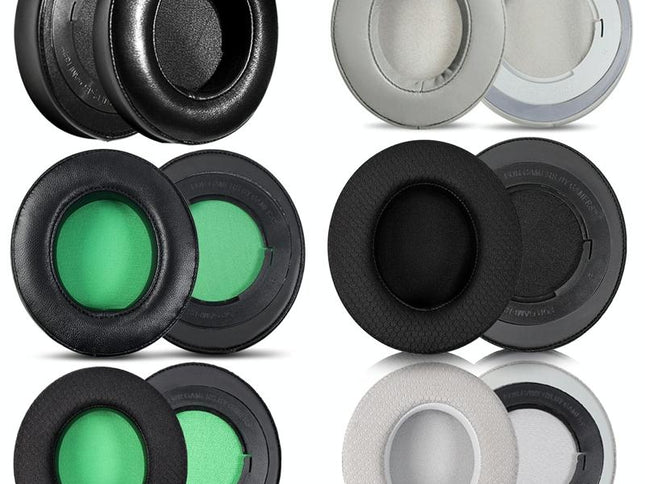 2-Pack Headset Sponge Case For Razer Blackshark V2 / V2X / V2Se - Gray Net With Ellipse Design-1915197460976898049