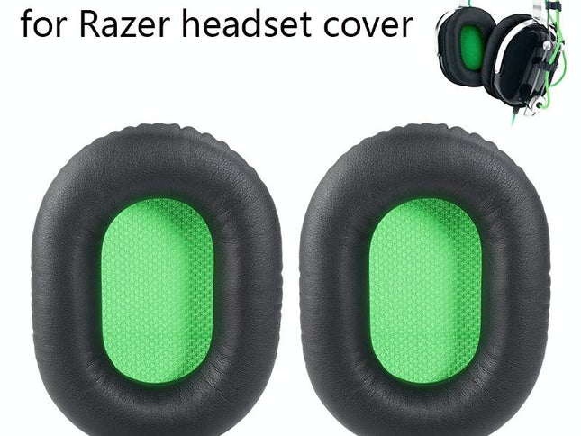 2-Pack Razer V2 Headset Sponge Covers - Black With Green Net-1915198273518440449