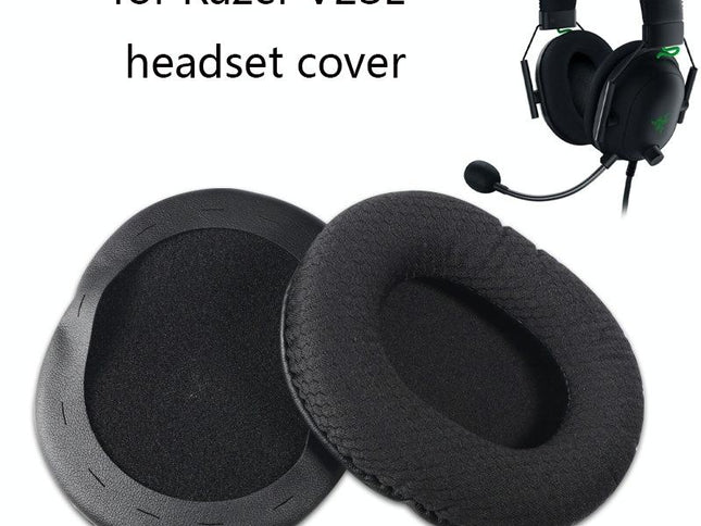 2-Pack Black Mesh Headset Sponge Covers For Razer V2-1915197958677204993