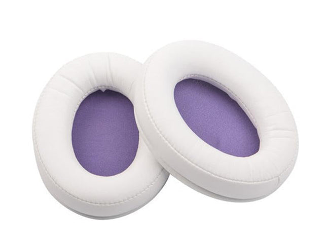 2-Pack Leather Ear Pad Covers For Kingston Cloud Silver Ii Headset - White-1915197982140141569