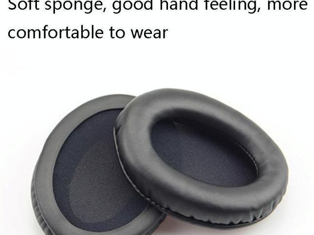 2-Pack Leather Ear Pad Covers For Kingston Cloud Silver Ii Headset - Grid Design-1915197820386807810