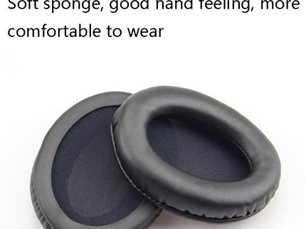 2-Pack Leather Ear Pad Covers For Kingston Cloud Silver Ii Headset - Black-1915197636936339458