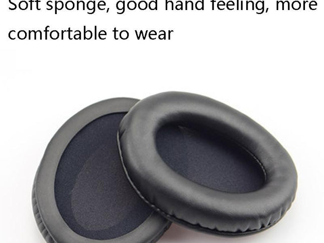 2-Pack Leather Ear Pad Covers For Kingston Cloud Silver Ii Headset - Black-1915197636936339458