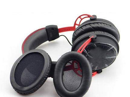 2-Pack Leather Ear Pad Covers For Kingston Cloud Silver Ii Headset - Black-1915197636936339461