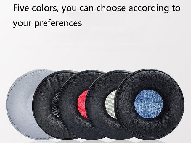 2-Pack Leather Headphone Covers For Jabra Revo Wireless - Black Net-1915198265410850817