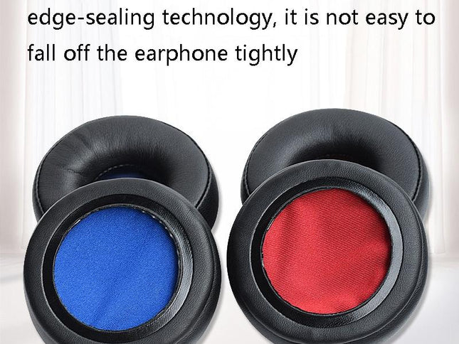 2-Pack Leather Headphone Covers For Jabra Revo Wireless - Black Net-1915198265410850818