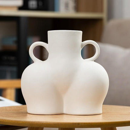 Large Unglazed Ceramic Vase For Home Decor And Dried Flower Arrangements-1915198260918751239