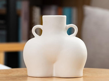 Small Unglazed Ceramic Vase For Home Decor And Dried Flower Arrangements-1915198089866645511