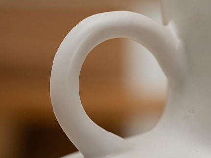 Small White Ceramic Vase For Home Decor With Dried Flower Design-1915197426973675524