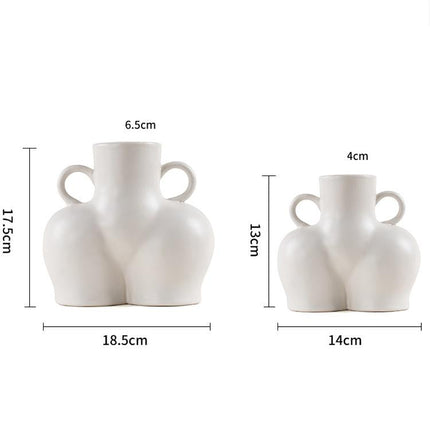 Small Matte Black Ceramic Vase For Home Decor And Dried Flower Arrangements-1915198367726702594