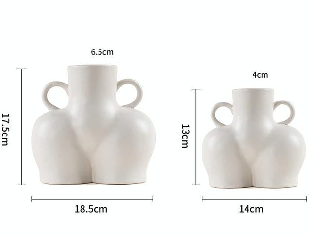 Large Matte Black Ceramic Vase For Home Decor And Dried Flower Arrangements-1915197860543074306
