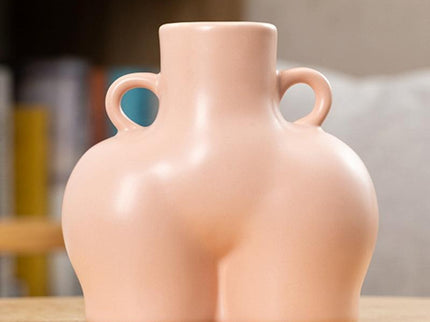 Large Matte Pink Ceramic Vase For Home Decor And Dried Flower Arrangements-1915197534297526279