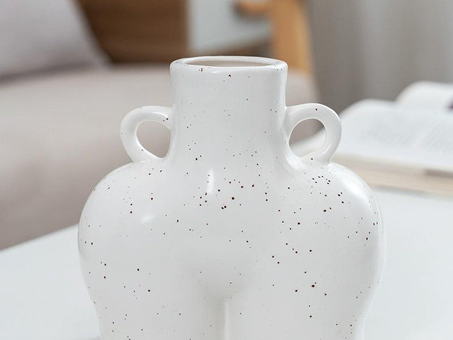 Small Macaron Ceramic Vase For Home Decor And Dried Flower Arrangements-1915197654304952321