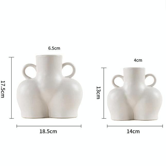 Small Khaki Ceramic Vase For Home Decor And Dried Flower Arrangements-1915197280923815938