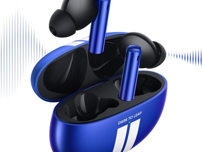 Blue Wireless Active Noise-Cancelling Earbuds For Sports-1922443421608448001