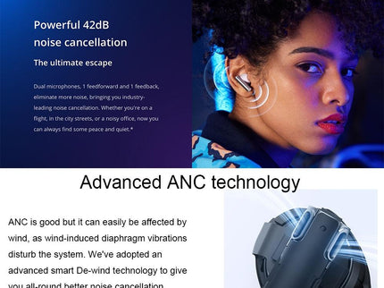 Blue Wireless Active Noise-Cancelling Earbuds For Sports-1922443421608448009