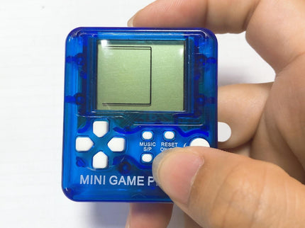 Mini Handheld Brick Game Console - 4 Pcs With Keychain Random Colour-1915196821588807687