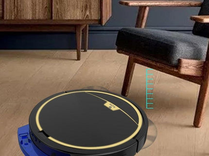 Smart Automatic Sweeping Robot With Mopping Function - Anti-Fall - Black-1915197787847397380