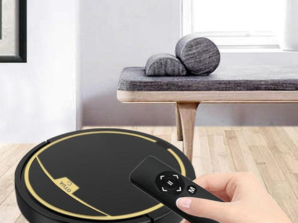 Smart Automatic Sweeping Robot With Mopping Function - Anti-Fall - Black-1915197787847397381