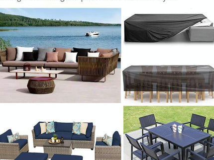 Waterproof Outdoor Furniture Cover For Garden Table And Chairs - 160X160X80Cm-1915196659420237828