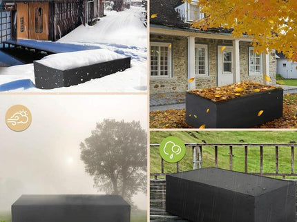 Waterproof Outdoor Furniture Cover For Garden Table And Chairs - 160X160X80Cm-1915196659420237830