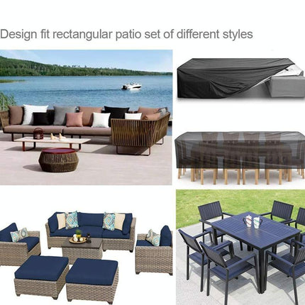 Waterproof Outdoor Furniture Cover For Garden Table And Chairs - 255X255X80Cm-1915196970964750340