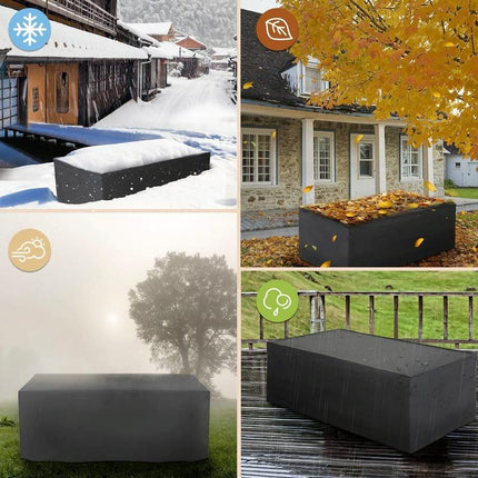Waterproof Outdoor Furniture Cover For Garden Table And Chairs - 255X255X80Cm-1915196970964750342