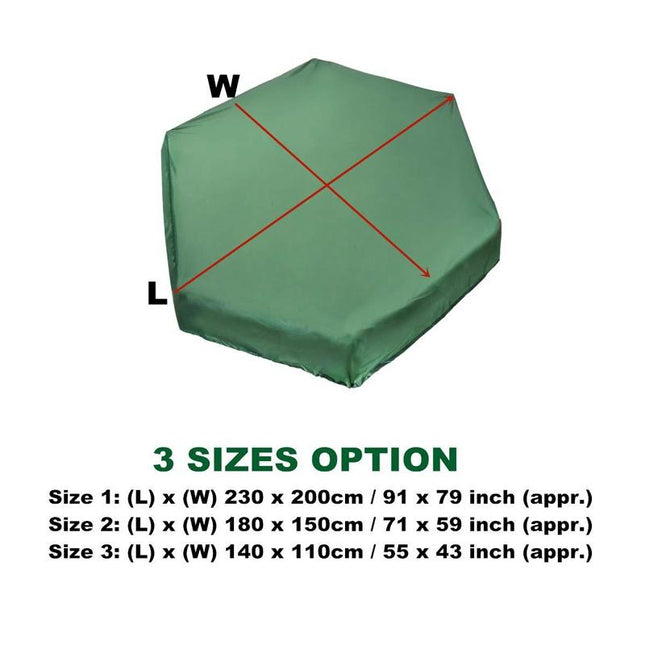 Waterproof Hexagonal Toy Cover - Uv & Dust-Proof - 230X200Cm - Green-1964932203339190274