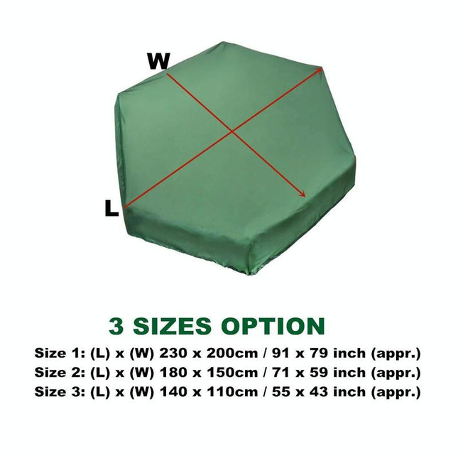 Waterproof Hexagonal Toy Cover - Uv & Dust-Proof - 140X110Cm - Green-1964932161685557250