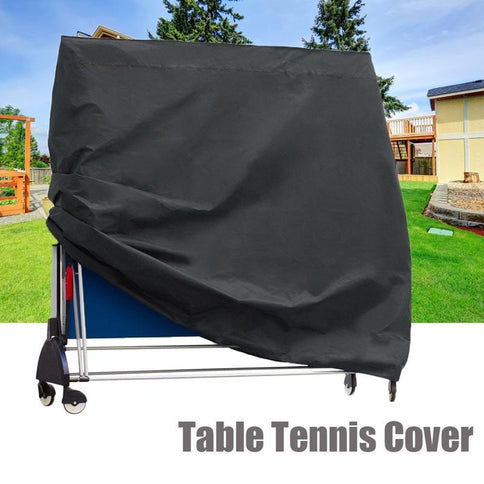 Waterproof Outdoor Table Tennis Cover - 165X70X185Cm - Black / Silver-1915196852425330689