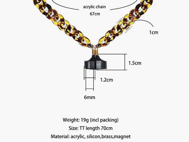 Leopard Wireless Earphones With Strong Magnetic Anti-Lost Chain-1915196931710259202