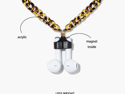 Leopard Wireless Earphones With Strong Magnetic Anti-Lost Chain-1915196931710259203