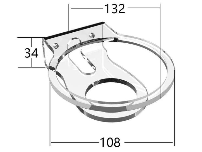 Wall-Mounted / Desktop Acrylic Bracket For Apple Homepod Mini - White-1943465053051293698