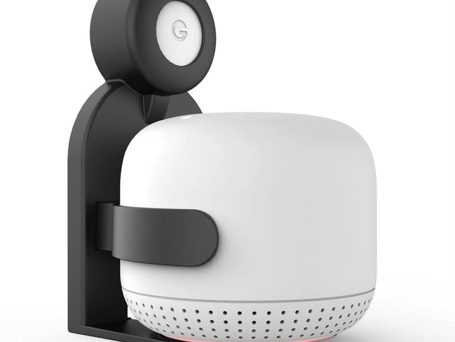 Wall-Mounted Bracket For Google Nest Wifi Router And Point - Black-1915196687996030977