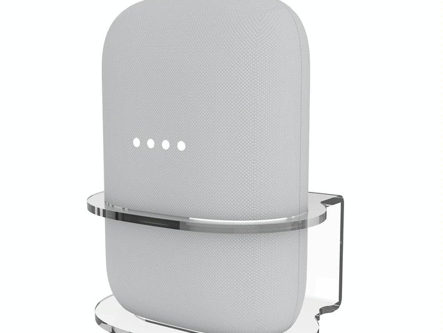 Pair Of Wall Mounts For Google Nest Audio - Clear White-1915196962190266369