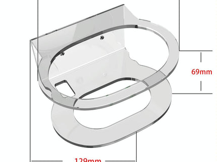 Pair Of Wall Mounts For Google Nest Audio - Clear White-1915196962190266370