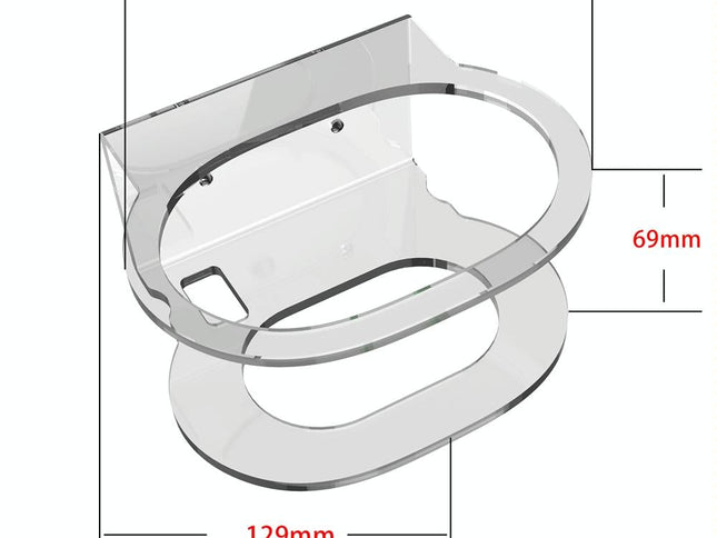 Pair Of Wall Mounts For Google Nest Audio - Clear White-1915196962190266370