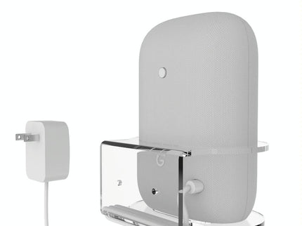 Pair Of Wall Mounts For Google Nest Audio - Clear White-1915196962190266371