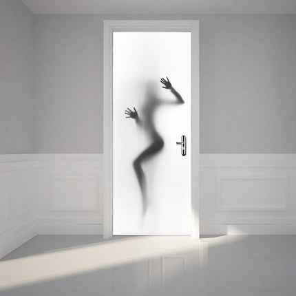 2-Piece Diy 3D Door Sticker Set For Creative Home Decor-1915196999704121348